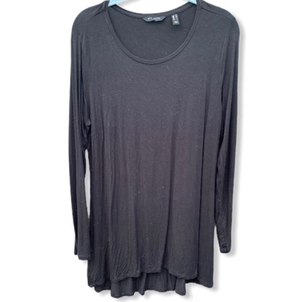 H by Halston Essentials Black Shirt